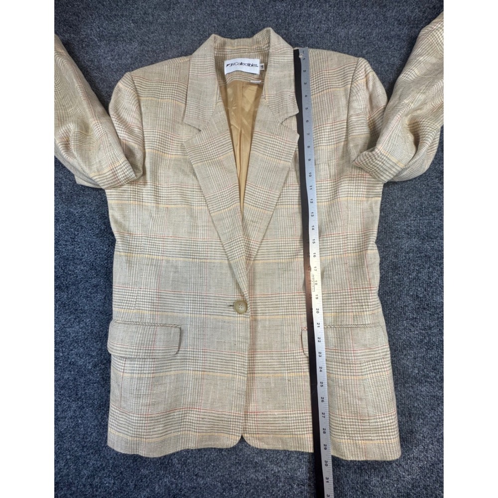 Vintage JH Collectibles Plaid Suit Set Women's Size 14 Blazer & Shorts Belt 90s - Picture 14 of 15